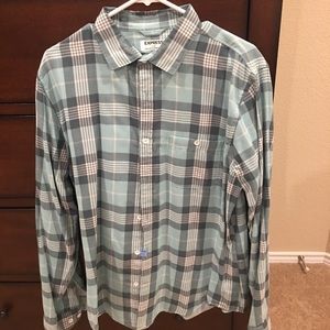 Express large green / white button up / 2 for $15